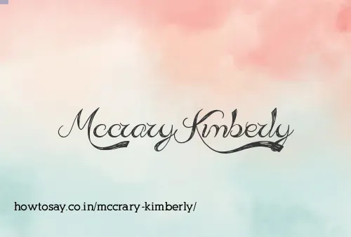 Mccrary Kimberly