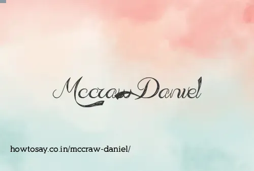 Mccraw Daniel