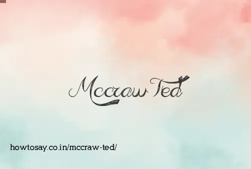 Mccraw Ted
