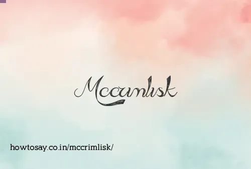 Mccrimlisk