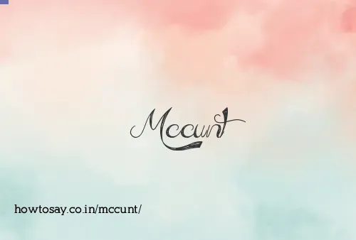 Mccunt