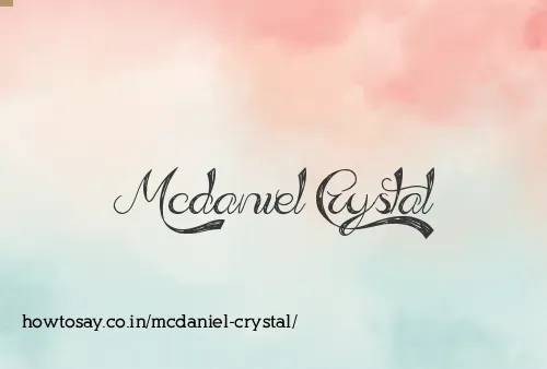 Mcdaniel Crystal