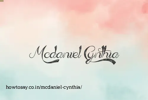 Mcdaniel Cynthia