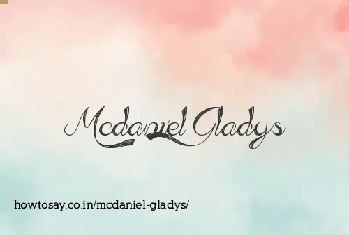 Mcdaniel Gladys