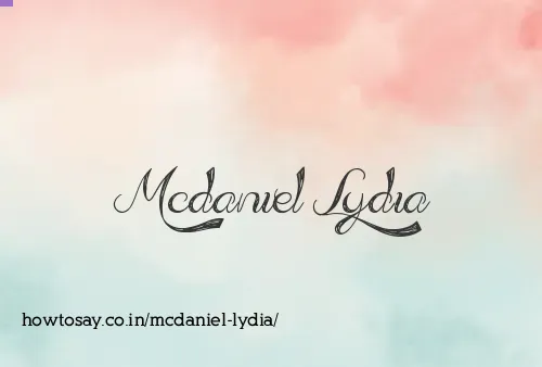 Mcdaniel Lydia