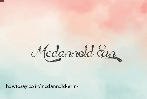 Mcdannold Erin