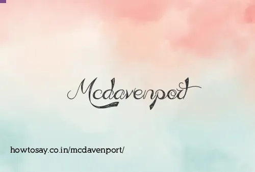 Mcdavenport