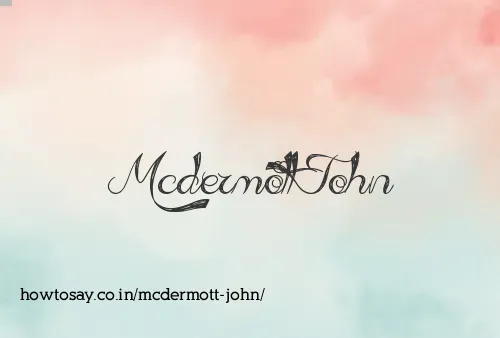 Mcdermott John