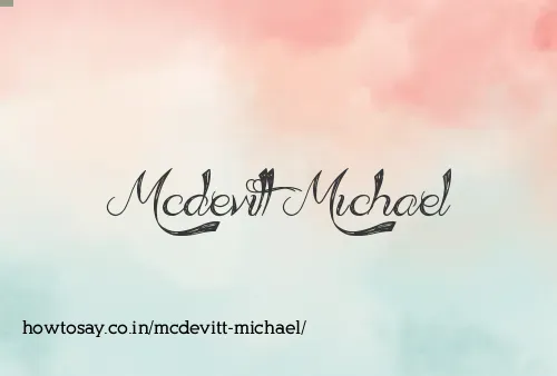 Mcdevitt Michael