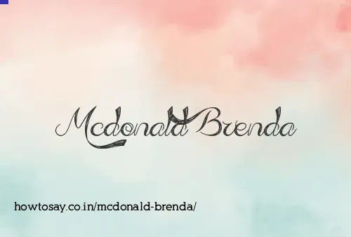 Mcdonald Brenda