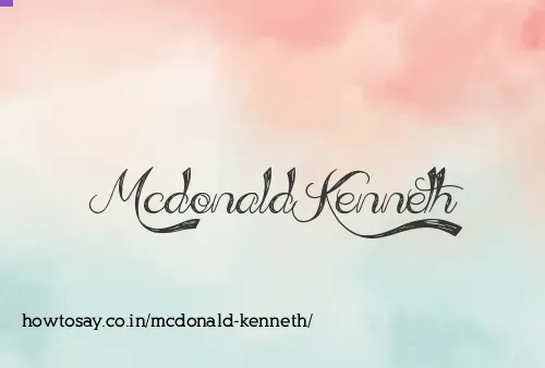 Mcdonald Kenneth