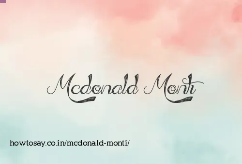 Mcdonald Monti