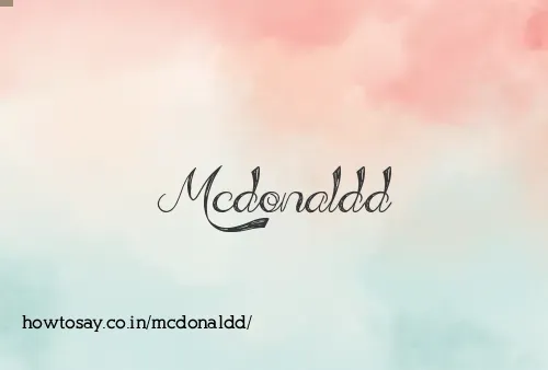 Mcdonaldd