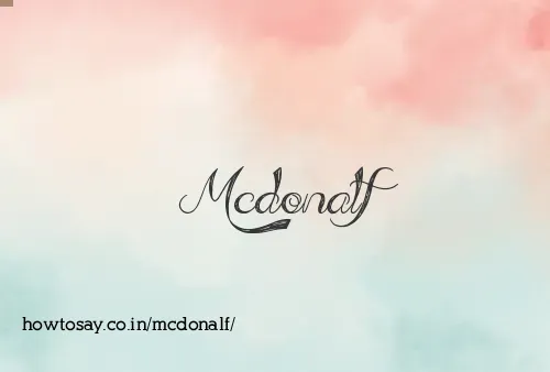 Mcdonalf
