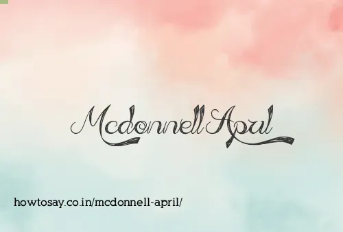 Mcdonnell April