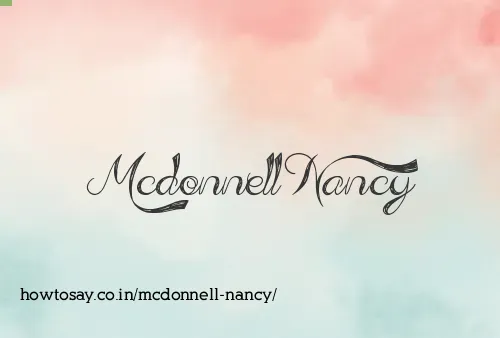 Mcdonnell Nancy