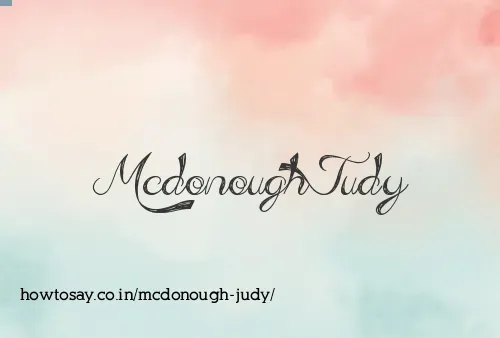 Mcdonough Judy