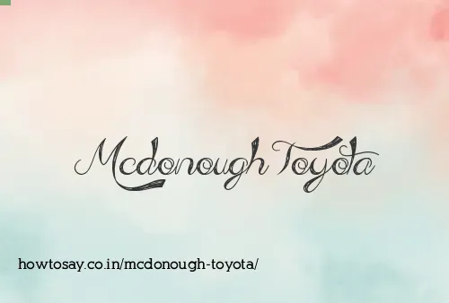 Mcdonough Toyota