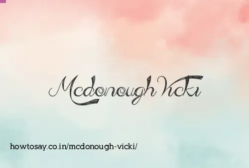 Mcdonough Vicki