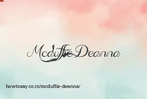 Mcduffie Deanna