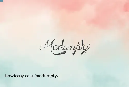 Mcdumpty