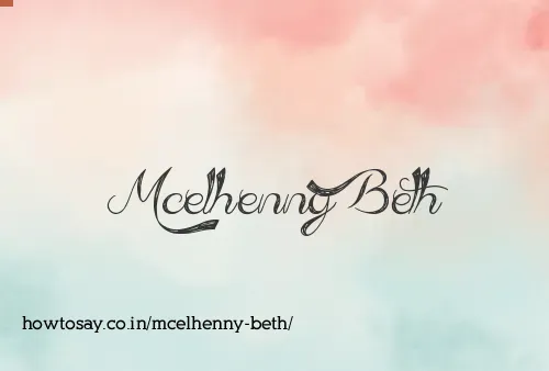 Mcelhenny Beth