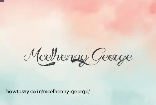 Mcelhenny George