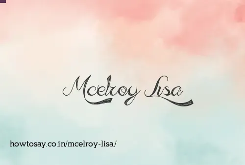 Mcelroy Lisa