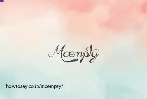 Mcempty