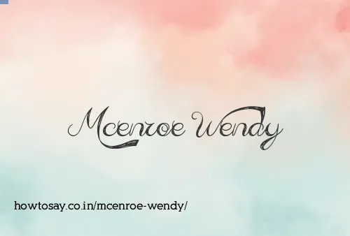 Mcenroe Wendy