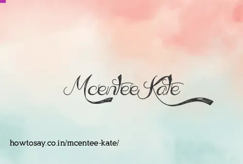 Mcentee Kate