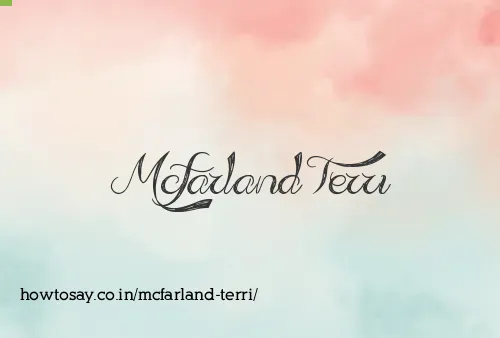 Mcfarland Terri