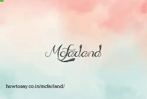 Mcfarland