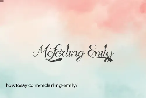 Mcfarling Emily