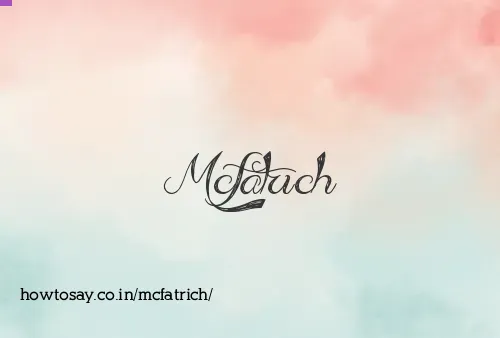 Mcfatrich