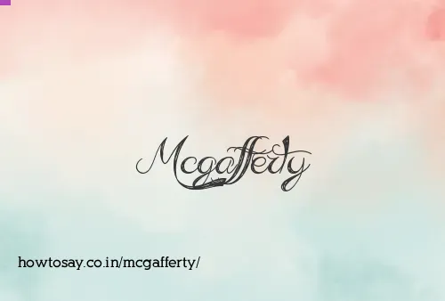 Mcgafferty