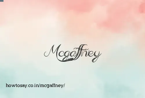 Mcgaffney