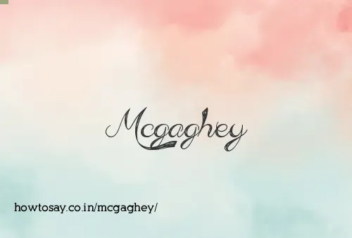 Mcgaghey
