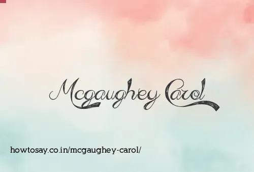 Mcgaughey Carol