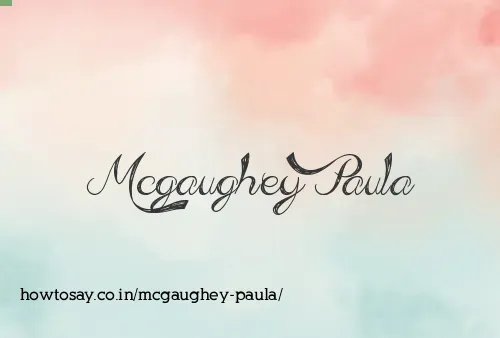 Mcgaughey Paula