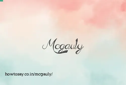 Mcgauly