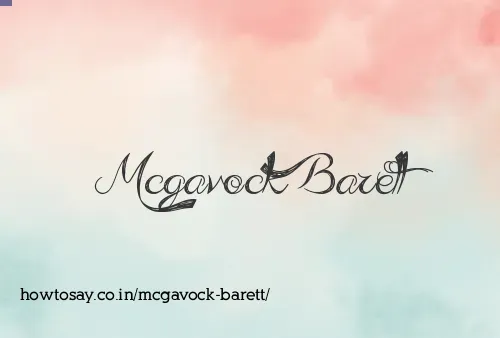Mcgavock Barett