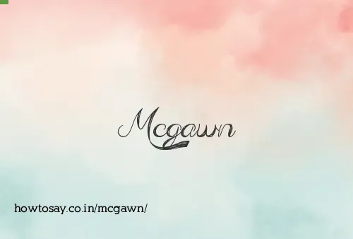Mcgawn