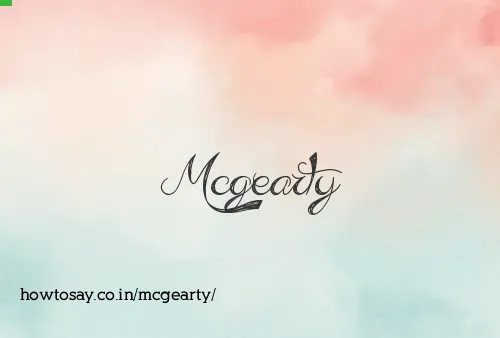 Mcgearty