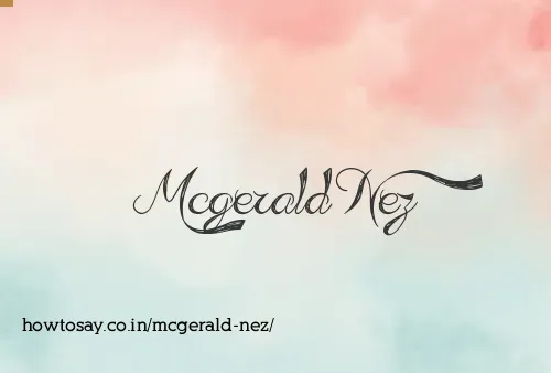Mcgerald Nez