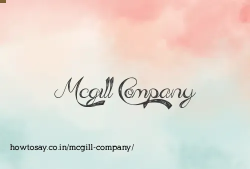 Mcgill Company