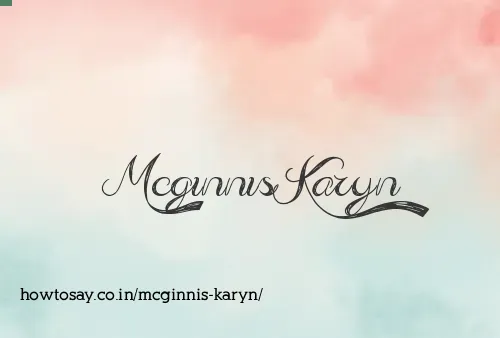 Mcginnis Karyn