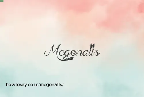 Mcgonalls