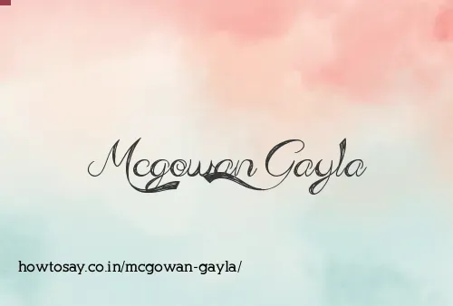 Mcgowan Gayla