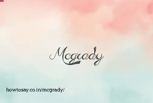Mcgrady